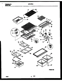 05 - Shelves And Supports parts for Frigidaire Refrigerator KRT19PNAD0 from AppliancePartsPros.com