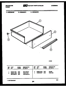 07 - Drawer Parts parts for Frigidaire Range RER355DD0 from AppliancePartsPros.com