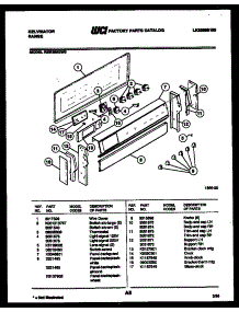 05 - Backguard Parts parts for Frigidaire Range RER355GT0 from AppliancePartsPros.com