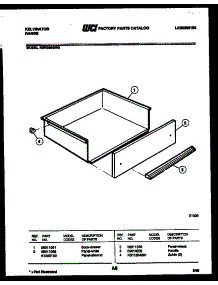 07 - Drawer Parts parts for Frigidaire Range RER355GT0 from AppliancePartsPros.com