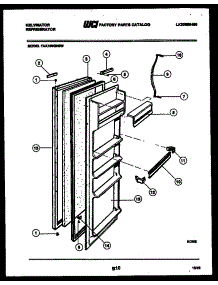 03 - Door Parts parts for Frigidaire Refrigerator FAK190GN0F from AppliancePartsPros.com
