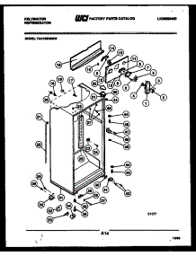 03 - Cabinet Parts parts for Frigidaire Refrigerator TAK190GN0W from AppliancePartsPros.com