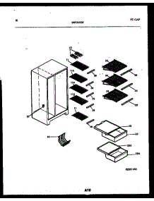 06 - Shelves And Supports parts for Frigidaire Refrigerator FSK190JN1W from AppliancePartsPros.com