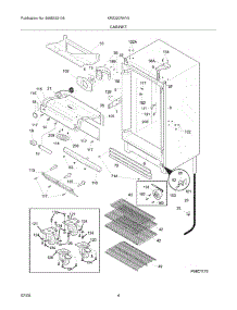 05 - Cabinet parts for Kelvinator Refrigerator KRS220RHY0 from AppliancePartsPros.com