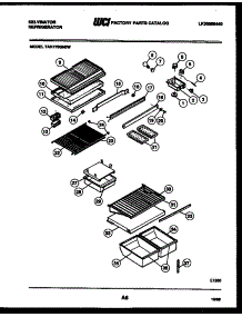 04 - Shelves And Supports parts for Frigidaire Refrigerator TAK170GN0T from AppliancePartsPros.com