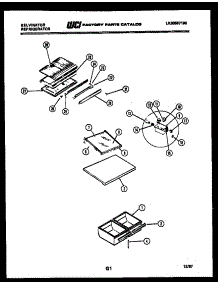 04 - Shelves And Supports parts for Frigidaire Refrigerator TGK160AN6W from AppliancePartsPros.com