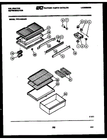 04 - Shelves And Supports parts for Frigidaire Refrigerator TPK140EN4D from AppliancePartsPros.com