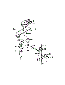 07 - Latch Assembly parts for Frigidaire Range REP306CD0 from AppliancePartsPros.com