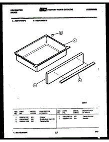 07 - Drawer Parts parts for Frigidaire Range REP375GW2 from AppliancePartsPros.com