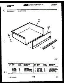 06 - Drawer Parts parts for Frigidaire Range RER302CW2 from AppliancePartsPros.com