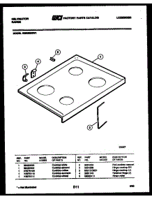 03 - Cooktop Parts parts for Frigidaire Range RER305GF1 from AppliancePartsPros.com
