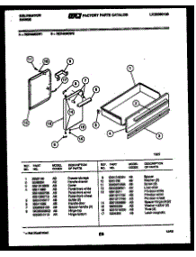 03 - Drawer Parts parts for Frigidaire Range RER406GD1 from AppliancePartsPros.com