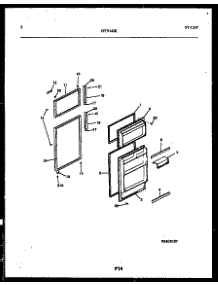 02 - Door Parts parts for Frigidaire Refrigerator GTN142WK2 from AppliancePartsPros.com