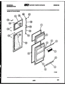 02 - Door Parts parts for Frigidaire Refrigerator GTL175HH3 from AppliancePartsPros.com