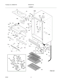 05 - Cabinet parts for Kelvinator Refrigerator KRS220RHY2 from AppliancePartsPros.com