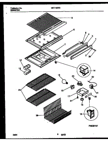 05 - Shelves And Supports parts for Frigidaire Refrigerator MRT18BRBD1 from AppliancePartsPros.com
