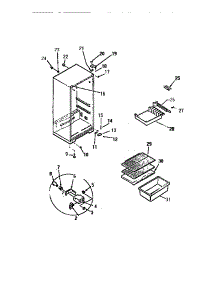 03 - Cabinet parts for Frigidaire Refrigerator SSX130AM9D from AppliancePartsPros.com