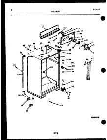 04 - Cabinet Parts parts for Frigidaire Refrigerator TGK190JN0D from AppliancePartsPros.com