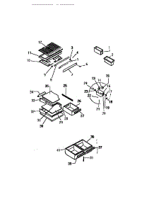04 - Shelves, Controls, Divider, Mullion parts for Frigidaire Refrigerator TMI210AN1W from AppliancePartsPros.com