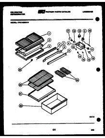 04 - Shelves And Supports parts for Frigidaire Refrigerator TPK140EN1V from AppliancePartsPros.com