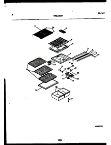 05 - Shelves And Supports parts for Frigidaire Refrigerator TPK160HN1D from AppliancePartsPros.com
