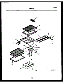 05 - Shelves And Supports parts for Frigidaire Refrigerator TPK160JN3W from AppliancePartsPros.com
