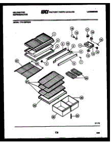 04 - Shelves And Supports parts for Frigidaire Refrigerator TPK160PN2F from AppliancePartsPros.com