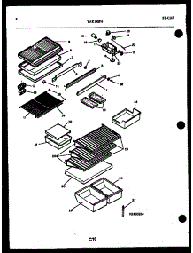 05 - Shelves And Support parts for Frigidaire Refrigerator TAK190JN0D from AppliancePartsPros.com