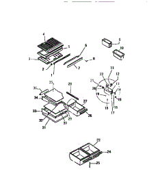04 - Shelves, Controls, Divider, Mullion parts for Frigidaire Refrigerator TMK210AN5T from AppliancePartsPros.com
