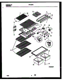 04 - Shelves And Supports parts for Frigidaire Refrigerator TPK160HN3D from AppliancePartsPros.com