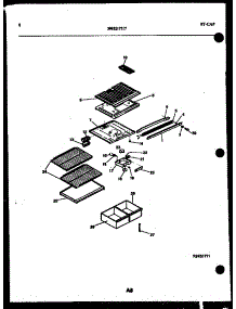 05 - Shelves And Supports parts for Frigidaire Refrigerator TPK160JN2D from AppliancePartsPros.com