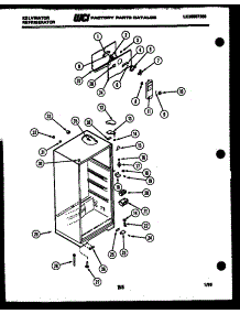 03 - Cabinet Parts parts for Frigidaire Refrigerator TSK140EN0W from AppliancePartsPros.com