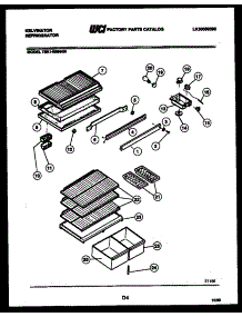 04 - Shelves And Supports parts for Frigidaire Refrigerator TSK140EN4D from AppliancePartsPros.com