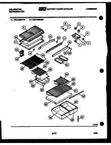 04 - Shelves And Supports parts for Frigidaire Refrigerator TSK160EN2W from AppliancePartsPros.com