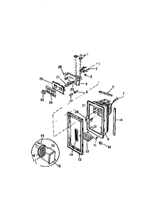 08 - Ice Door Housing parts for Frigidaire Refrigerator FMW220AN4T from AppliancePartsPros.com