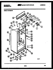03 - Cabinet Parts parts for Frigidaire Refrigerator TAK190GN1W from AppliancePartsPros.com