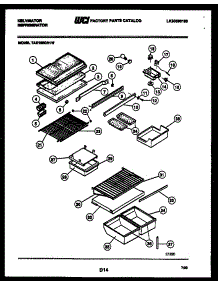 04 - Shelves And Supports parts for Frigidaire Refrigerator TAK190GN1V from AppliancePartsPros.com