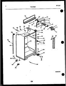 04 - Cabinet Parts parts for Frigidaire Refrigerator TAK190JN0W from AppliancePartsPros.com