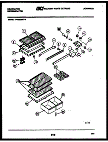 04 - Shelves And Supports parts for Frigidaire Refrigerator TPK160BN7F from AppliancePartsPros.com