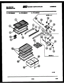 04 - Shelves And Supports parts for Frigidaire Refrigerator TPK160EN4W from AppliancePartsPros.com