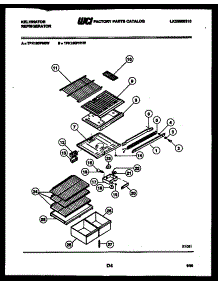 04 - Shelves And Supports parts for Frigidaire Refrigerator TPK180PN0W from AppliancePartsPros.com
