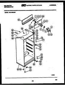 03 - Cabinet Parts parts for Frigidaire Refrigerator TSK140EN5D from AppliancePartsPros.com