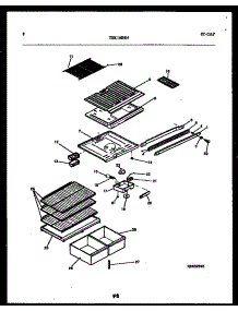 05 - Shelves And Supports parts for Frigidaire Refrigerator TSK150HN2D from AppliancePartsPros.com