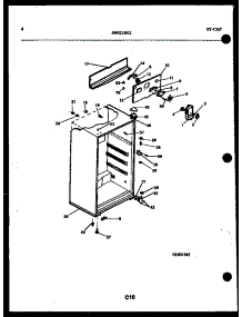 03 - Cabinet Parts parts for Frigidaire Refrigerator TSK150HN0W from AppliancePartsPros.com