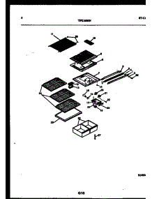 05 - Shelves And Supports parts for Frigidaire Refrigerator TPK160HN2D from AppliancePartsPros.com