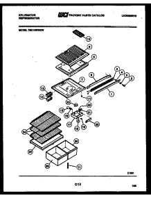 04 - Shelves And Supports parts for Frigidaire Refrigerator TSI206EN1F from AppliancePartsPros.com
