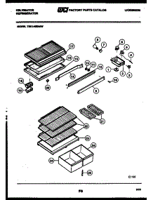 04 - Shelves And Supports parts for Frigidaire Refrigerator TSK140EN5W from AppliancePartsPros.com
