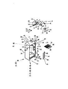 03 - Cabinet W /  Fan Assembly parts for Frigidaire Refrigerator TSK160AN6F from AppliancePartsPros.com