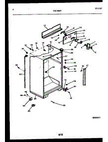 03 - Cabinet Parts parts for Frigidaire Refrigerator TSK180JN0W from AppliancePartsPros.com