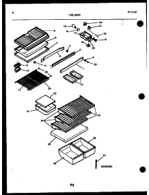 05 - Shelves And Control parts for Frigidaire Refrigerator TSK180JN0D from AppliancePartsPros.com